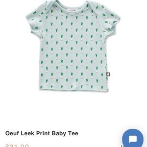 Oeuf Leek Print Baby Tee
